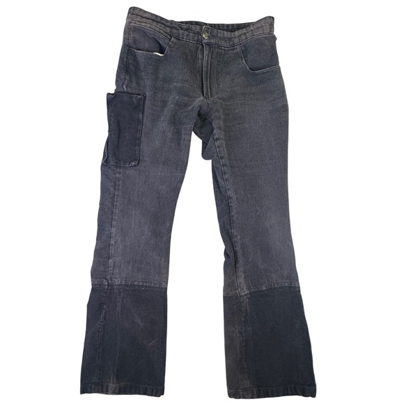 Levi's Denim - Vintage Levi's Jeans Women's Size 26 Black Color Block‎ Patchwork Straight Y2K